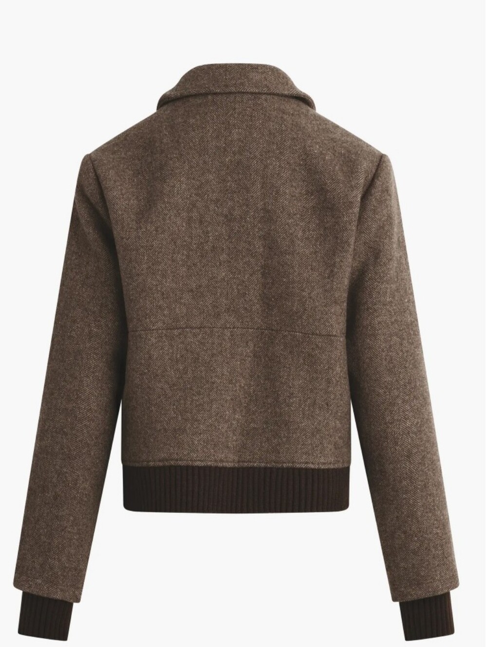 Favorite Daughter "The City" Herringbone Bomber Jacket - Picture 2 of 10